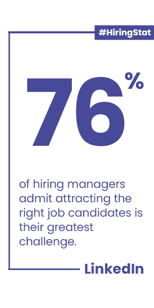 hiring manager statistic, hard to acquire talent.  