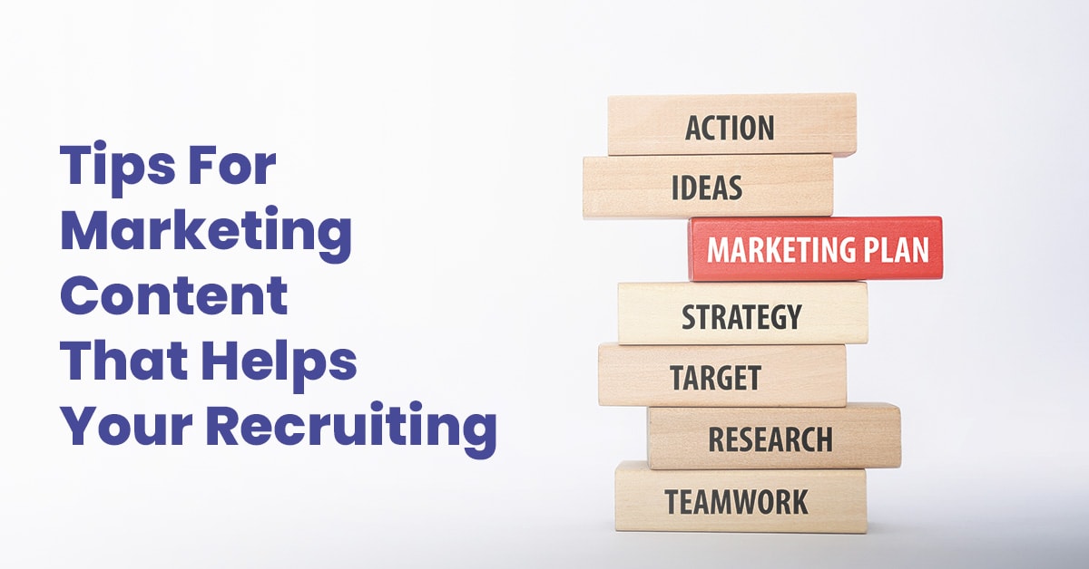 how can you create better marketing content for your recruiters.