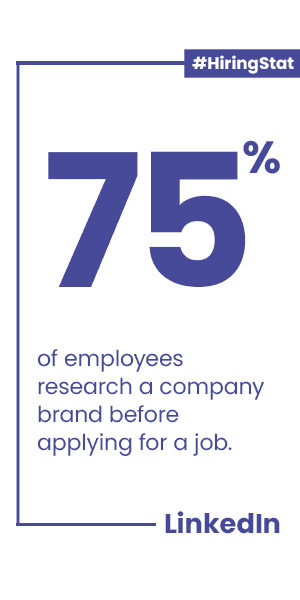 Statistic about company brand and recruiting